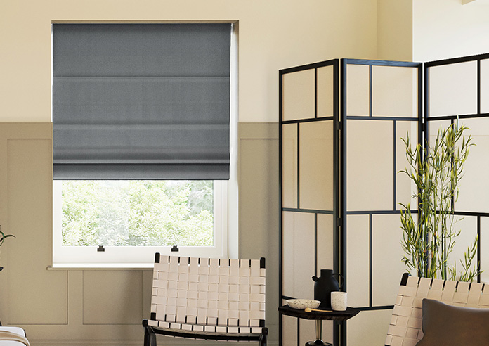 Roslin (Blackout), Dark Grey - Roman Blind - Image 3